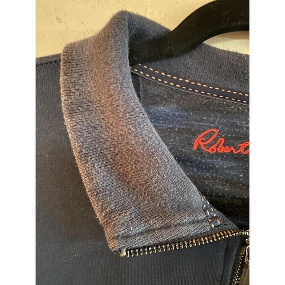 Robert Graham Men's 1/4 Zip Pullover Sz. XL Navy Blue - Picture 6 of 6